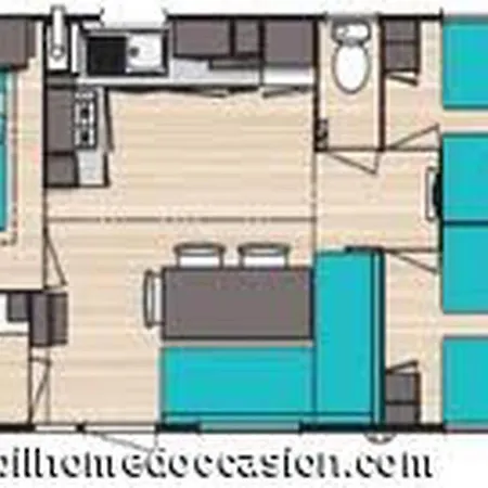 Confortable Mobil-home Avec Terrasse A - Api-1-52-1196 Camping Moncrabeau
